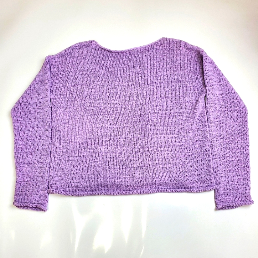 Lord & Taylor Sweater Cotten Lavender